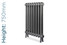 PA-ELIZ-750-TH - Paladin Elizabethan 2 Column Cast Iron Radiator H750mm X W2343mm PA-ELIZ-750-TH - Paladin Elizabethan 2 Column Cast Iron Radiator H750mm X W2343mm